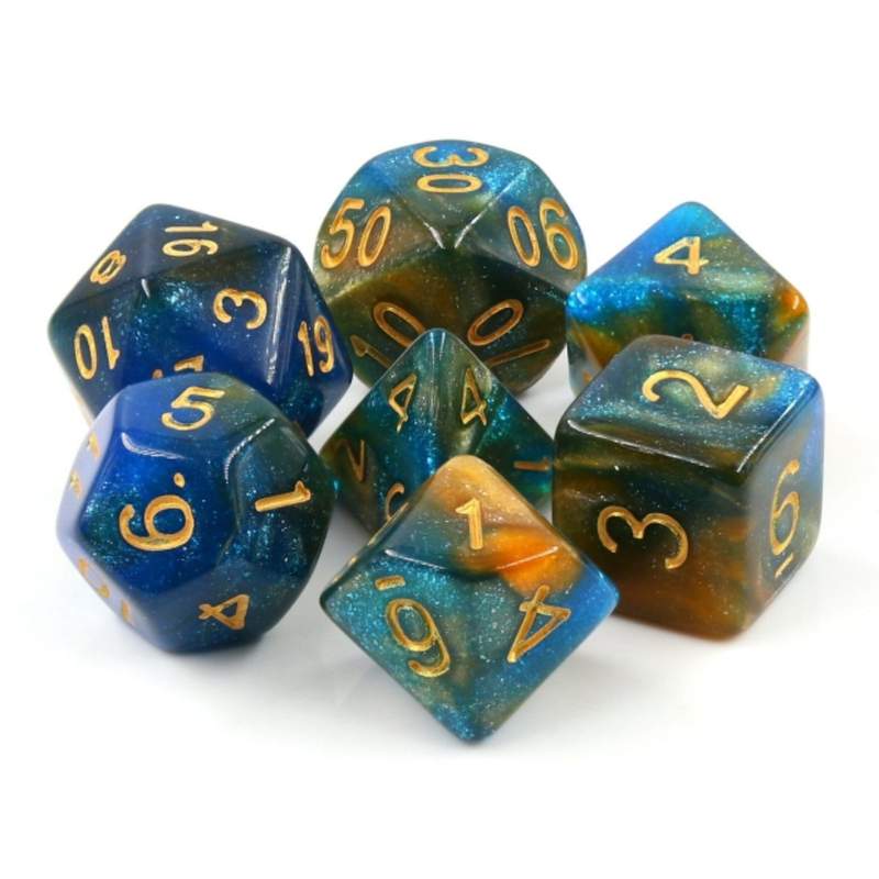 RPG Dice Set - River At Dusk | L.A. Mood Comics and Games