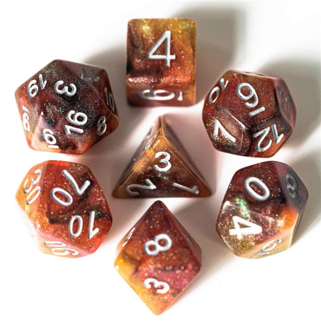 RPG Dice Set - Copper Cosmos | L.A. Mood Comics and Games