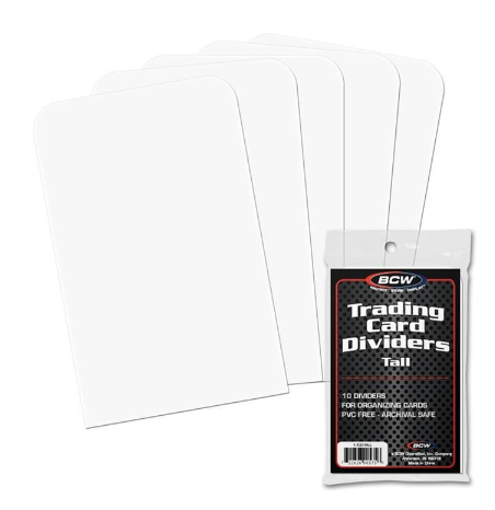 Tall Trading Card Dividers | L.A. Mood Comics and Games
