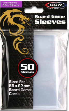 Board Game Sleeves - Std Euro (59MM x 92MM) | L.A. Mood Comics and Games
