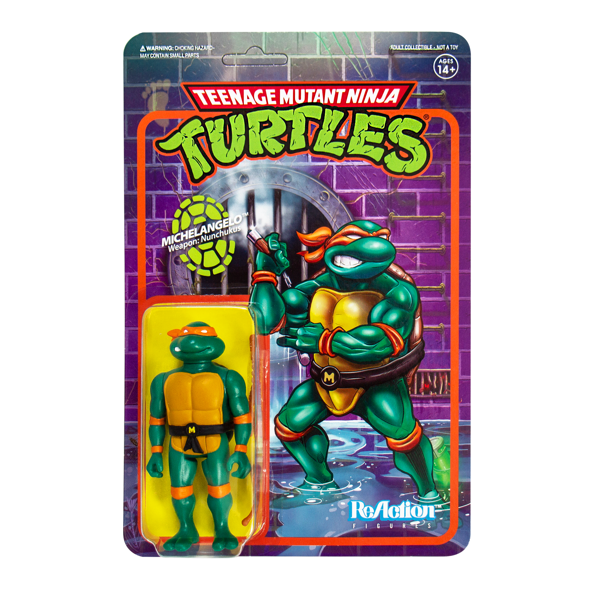 TEENAGE MUTANT NINJA TURTLES MICHELANGELO REACTION FIG | L.A. Mood Comics and Games