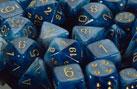 Chessex: D6 Phantom™ Dice sets - 16mm | L.A. Mood Comics and Games