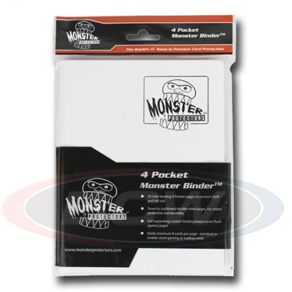 Monster 4 Pocket Portfolio Matte White | L.A. Mood Comics and Games