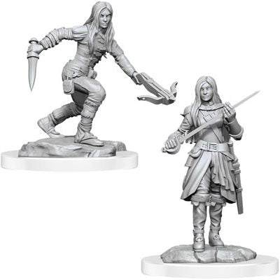 D&D Unpainted Miniatures: Wave 17 - Half-Elf Rogue Female | L.A. Mood Comics and Games