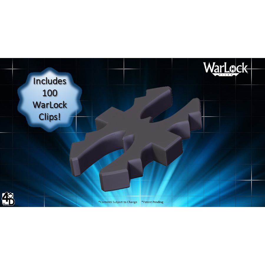 Dungeons & Dragons: WarLock Tiles WarLock Clips (100) | L.A. Mood Comics and Games