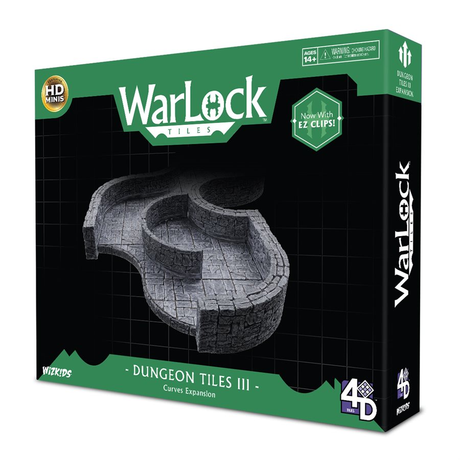 Dungeons & Dragons: Warlock Tiles Dungeon Tile III - Curves | L.A. Mood Comics and Games