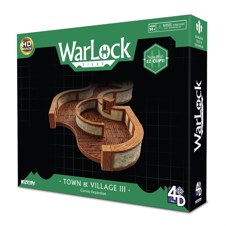 Dungeons & Dragons: Warlock Tiles Town & Village III - Curves Expansion | L.A. Mood Comics and Games