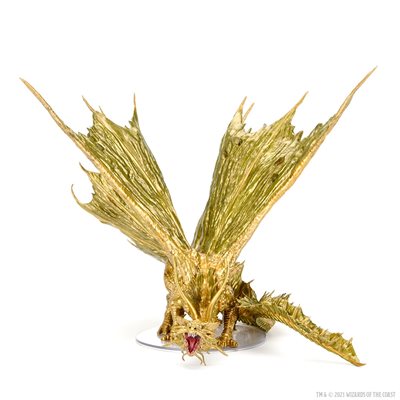D&D Icons of the Realms: Adult Gold Dragon Premium Figure | L.A. Mood Comics and Games