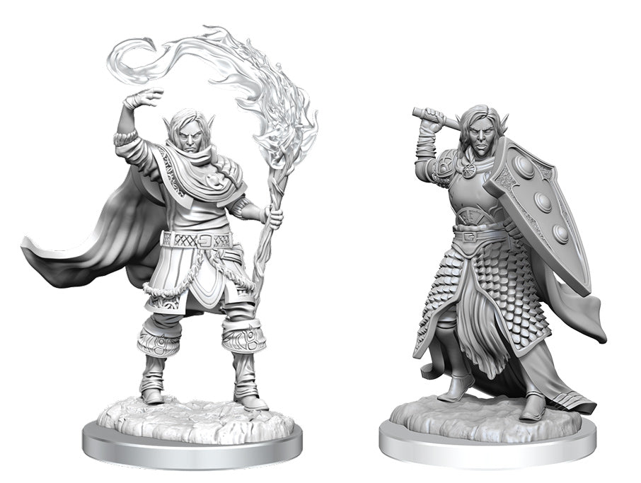 D&D Unpainted Miniatures: Wave 16 - Elf Cleric | L.A. Mood Comics and Games