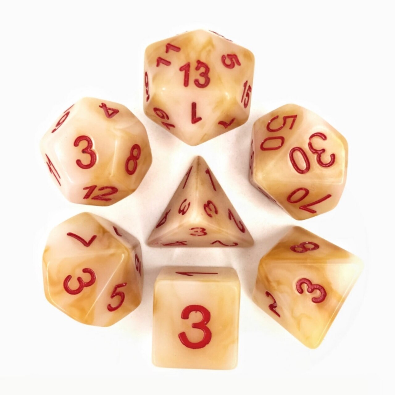 RPG Dice Set - White Jade | L.A. Mood Comics and Games