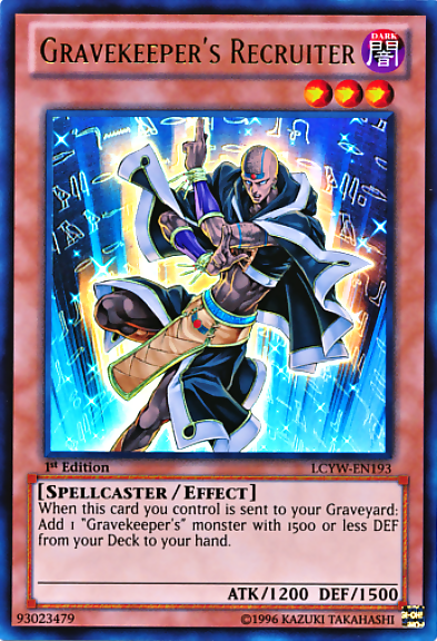 Gravekeeper's Recruiter [LCYW-EN193] Ultra Rare | L.A. Mood Comics and Games