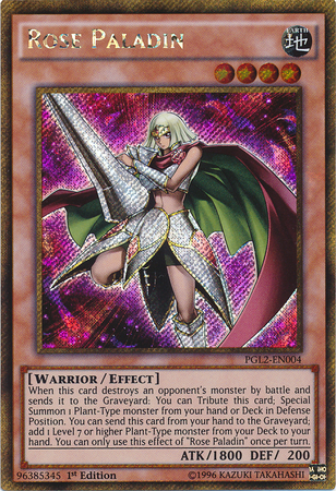 Rose Paladin [PGL2-EN004] Gold Secret Rare | L.A. Mood Comics and Games