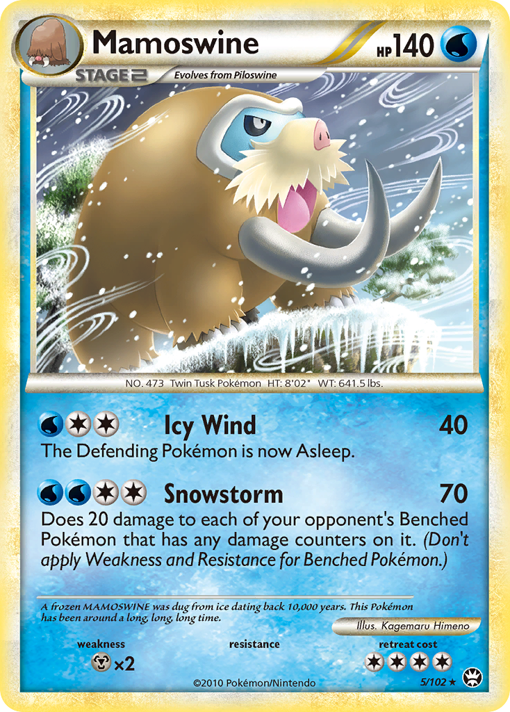 Mamoswine (5/102) [HeartGold & SoulSilver: Triumphant] | L.A. Mood Comics and Games