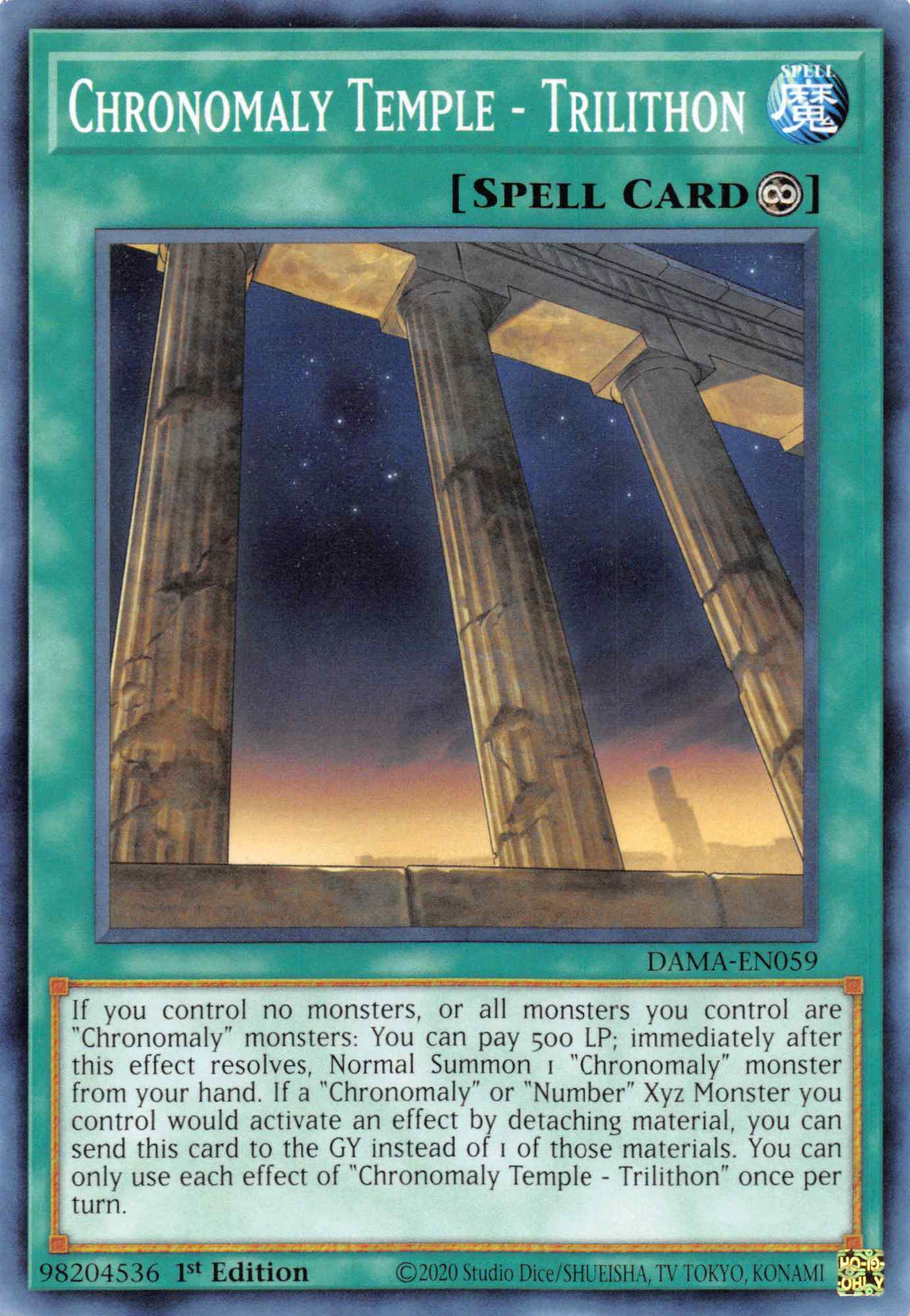 Chronomaly Temple - Trilithon [DAMA-EN059] Common | L.A. Mood Comics and Games
