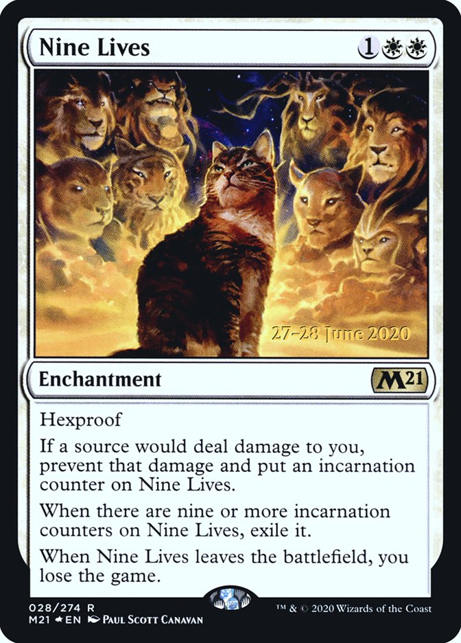 Nine Lives [Core Set 2021 Prerelease Promos] | L.A. Mood Comics and Games