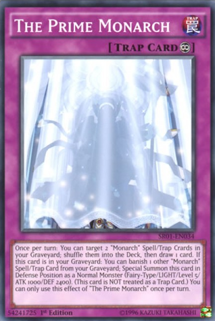 The Prime Monarch [SR01-EN034] Common | L.A. Mood Comics and Games