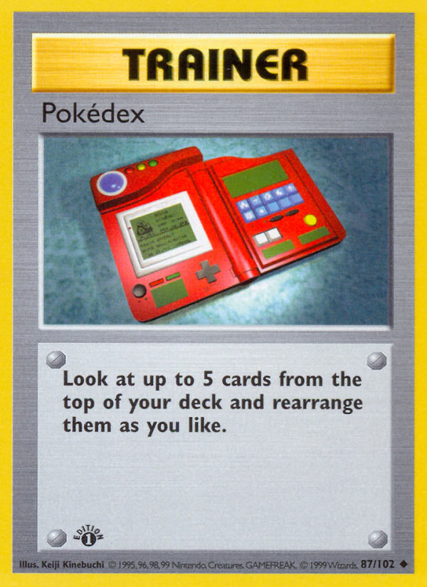 Pokedex (87/102) (Shadowless) [Base Set 1st Edition] | L.A. Mood Comics and Games