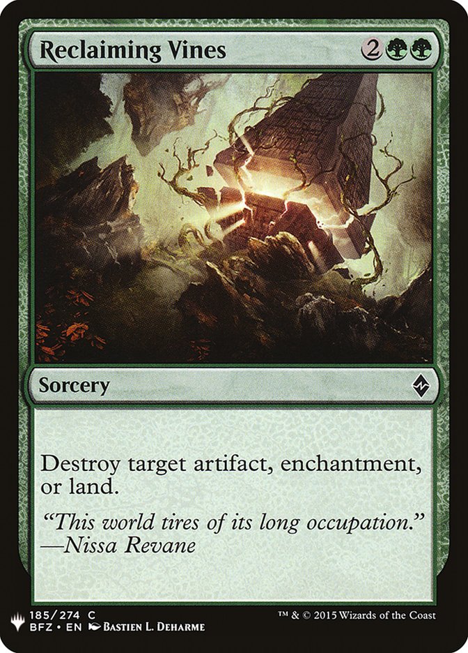 Reclaiming Vines [Mystery Booster] | L.A. Mood Comics and Games