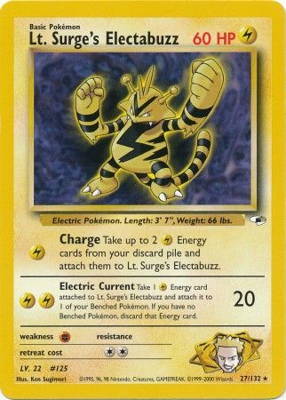 Lt. Surge's Electabuzz (27/132) [Gym Heroes Unlimited] | L.A. Mood Comics and Games