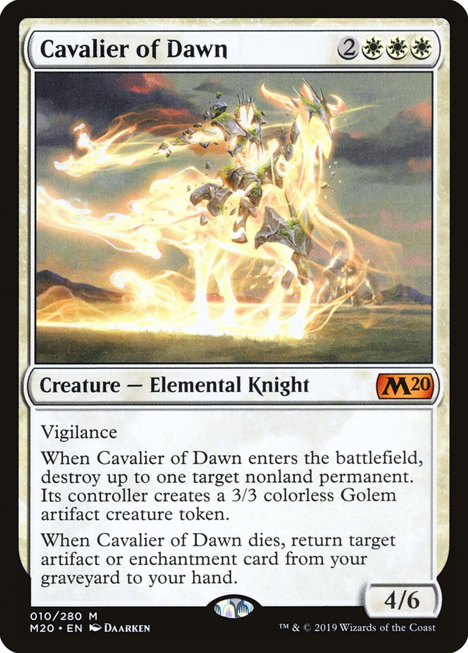 Cavalier of Dawn [Core Set 2020] | L.A. Mood Comics and Games