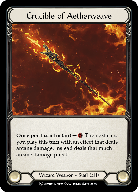 Crucible of Aetherweave [U-CRU159] (Crucible of War Unlimited)  Unlimited Rainbow Foil | L.A. Mood Comics and Games