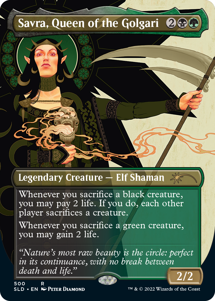 Savra, Queen of the Golgari (Borderless) [Secret Lair Drop Series] | L.A. Mood Comics and Games