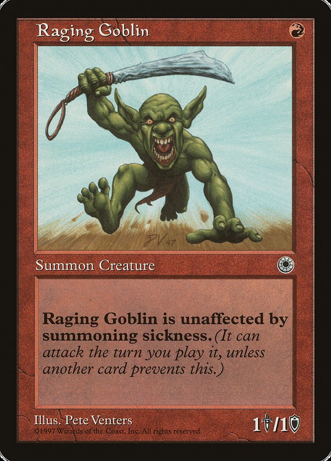 Raging Goblin (No Flavor Text) [Portal] | L.A. Mood Comics and Games