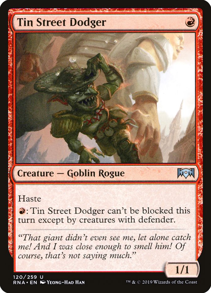 Tin Street Dodger [Ravnica Allegiance] | L.A. Mood Comics and Games