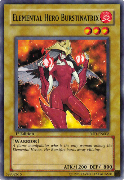 Elemental Hero Burstinatrix [YSD-EN008] Common | L.A. Mood Comics and Games