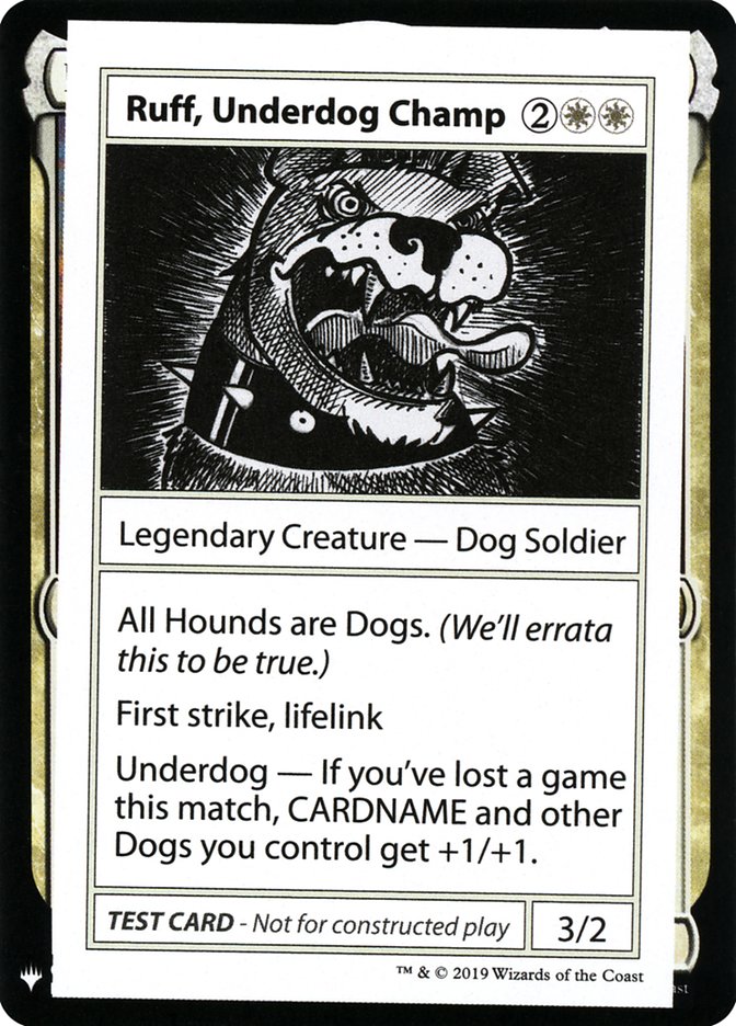 Ruff, Underdog Champ [Mystery Booster Playtest Cards] | L.A. Mood Comics and Games