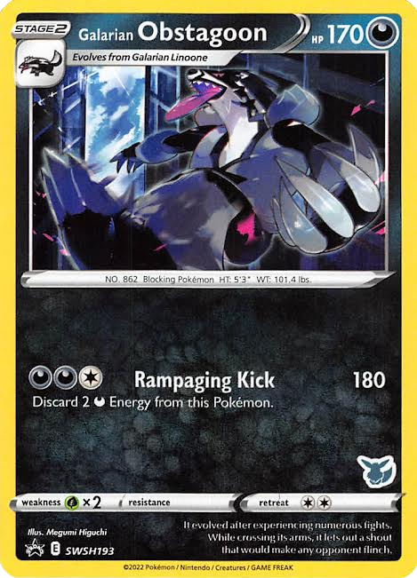 Galarian Obstagoon (SWSH193) (Eevee Deck) [Battle Academy 2022] | L.A. Mood Comics and Games