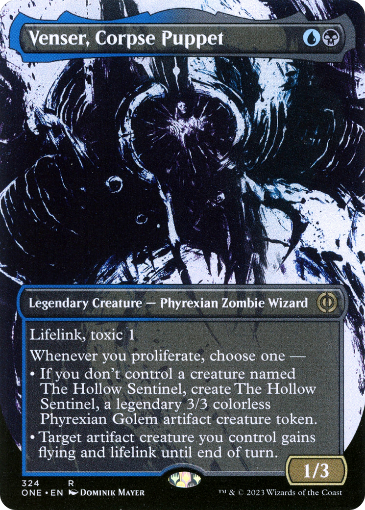 Venser, Corpse Puppet (Borderless Ichor) [Phyrexia: All Will Be One] | L.A. Mood Comics and Games