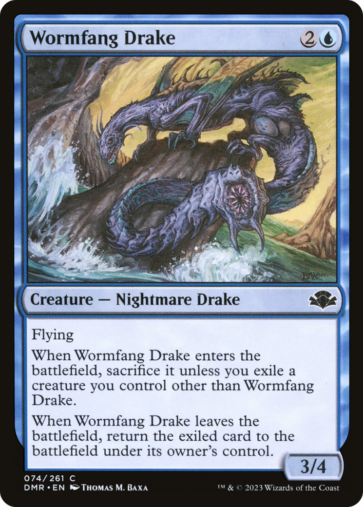 Wormfang Drake [Dominaria Remastered] | L.A. Mood Comics and Games