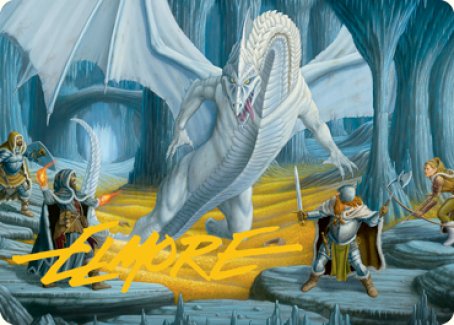 Cave of the Frost Dragon Art Card (Gold-Stamped Signature) [Dungeons & Dragons: Adventures in the Forgotten Realms Art Series] | L.A. Mood Comics and Games