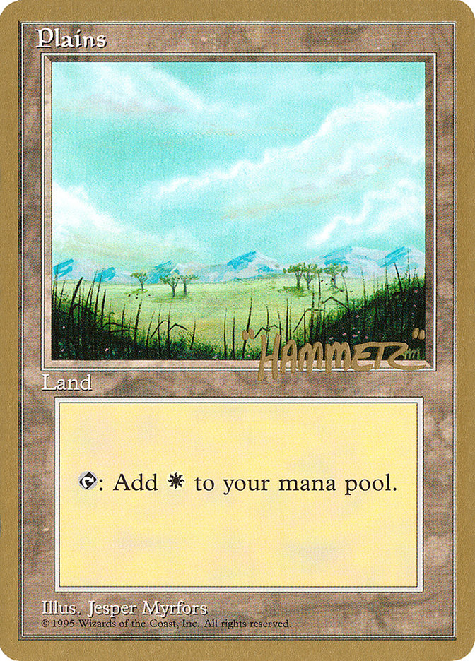 Plains (shr365) (Shawn "Hammer" Regnier) [Pro Tour Collector Set] | L.A. Mood Comics and Games