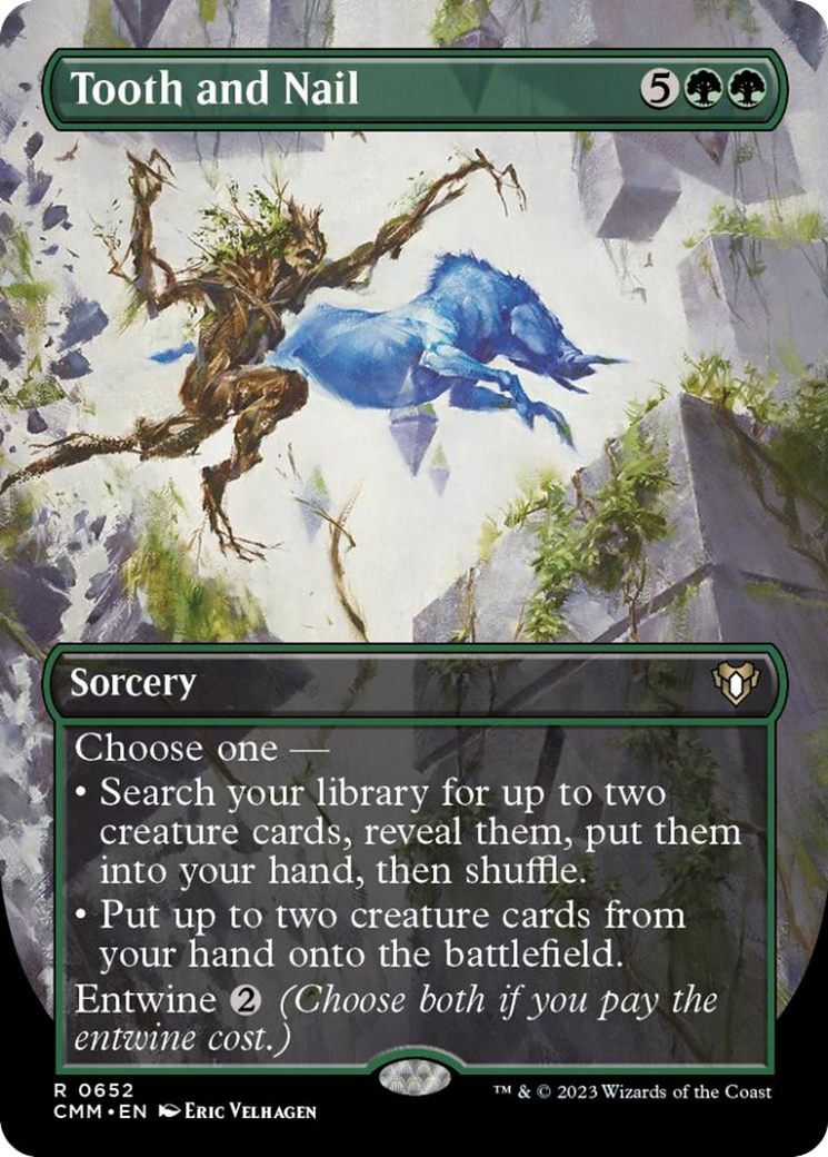 Tooth and Nail (Borderless Alternate Art) [Commander Masters] | L.A. Mood Comics and Games