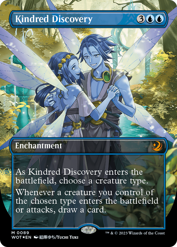 Kindred Discovery (Anime Borderless) (Confetti Foil) [Wilds of Eldraine: Enchanting Tales] | L.A. Mood Comics and Games