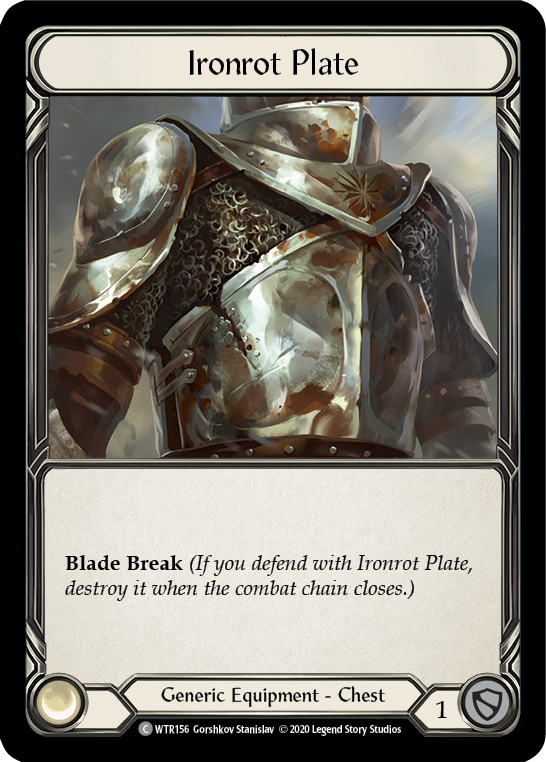 Ironrot Plate [U-WTR156] (Welcome to Rathe Unlimited)  Unlimited Rainbow Foil | L.A. Mood Comics and Games