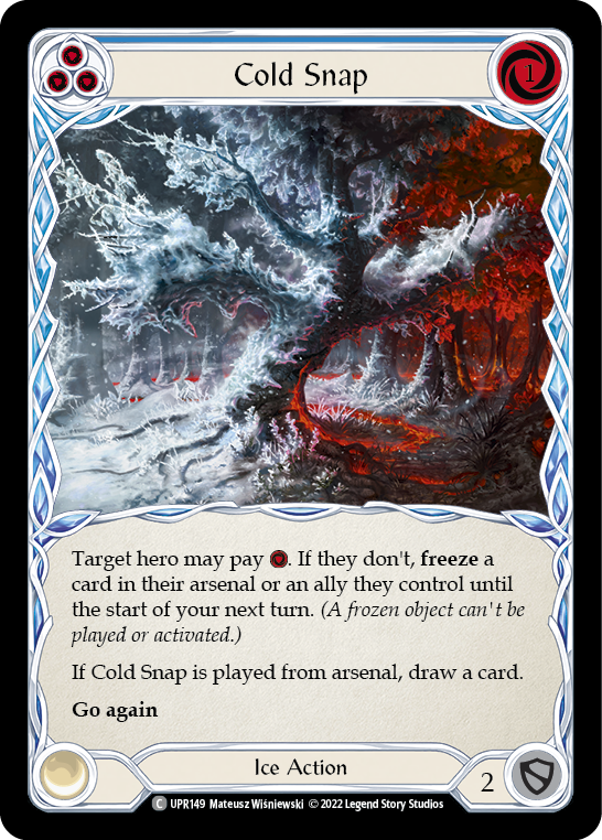 Cold Snap (Blue) [UPR149] (Uprising)  Rainbow Foil | L.A. Mood Comics and Games