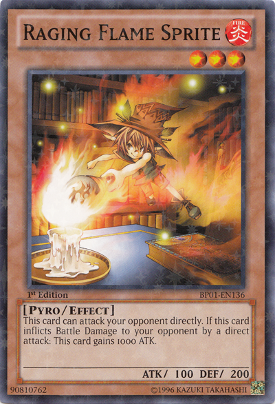 Raging Flame Sprite [BP01-EN136] Starfoil Rare | L.A. Mood Comics and Games
