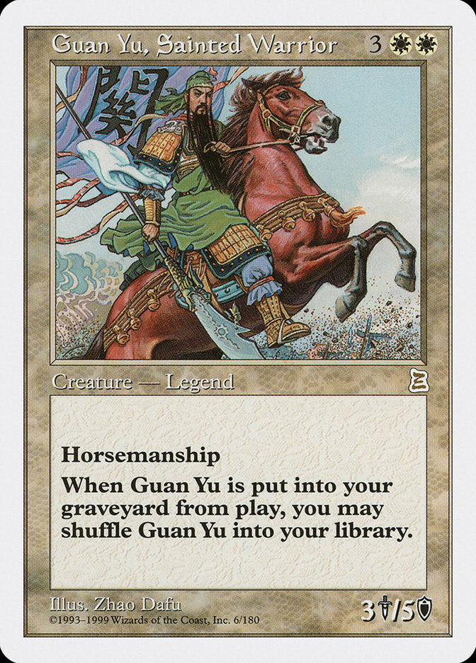 Guan Yu, Sainted Warrior [Portal Three Kingdoms] | L.A. Mood Comics and Games