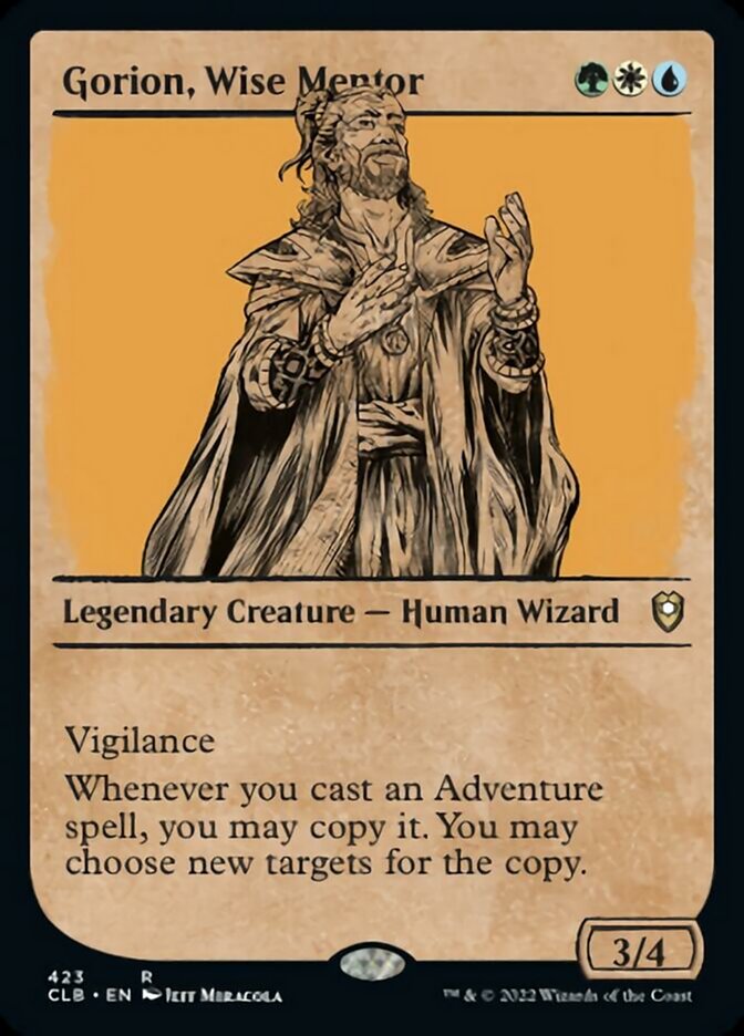 Gorion, Wise Mentor (Showcase) [Commander Legends: Battle for Baldur's Gate] | L.A. Mood Comics and Games