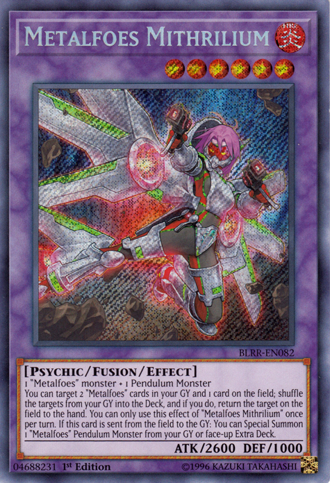 Metalfoes Mithrilium [BLRR-EN082] Secret Rare | L.A. Mood Comics and Games