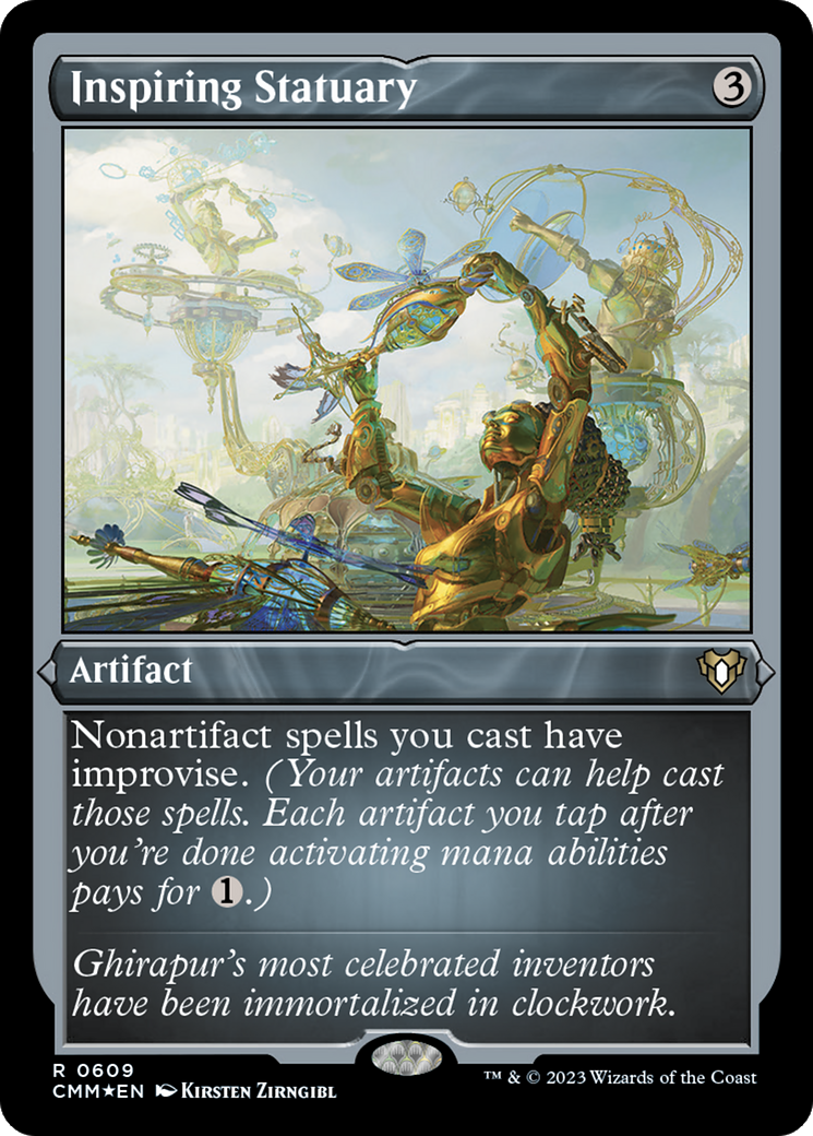 Inspiring Statuary (Foil Etched) [Commander Masters] | L.A. Mood Comics and Games