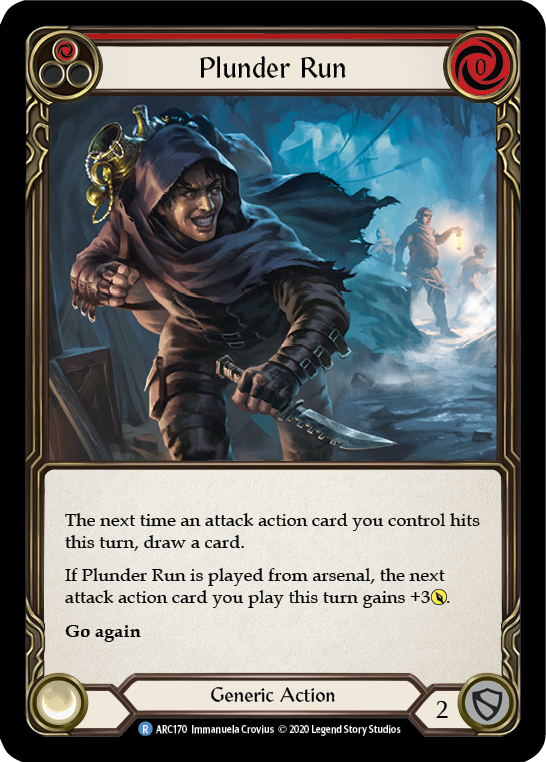 Plunder Run (Red) [U-ARC170] (Arcane Rising Unlimited)  Unlimited Rainbow Foil | L.A. Mood Comics and Games
