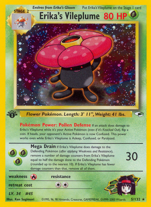Erika's Vileplume (5/132) [Gym Heroes 1st Edition] | L.A. Mood Comics and Games