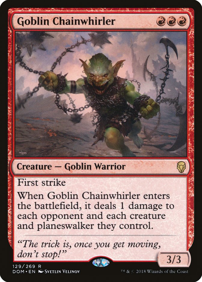 Goblin Chainwhirler [Dominaria] | L.A. Mood Comics and Games