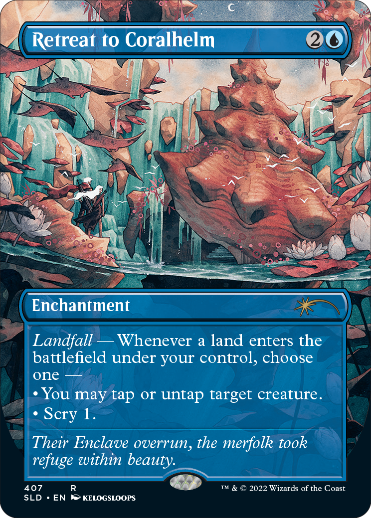 Retreat to Coralhelm (Borderless) [Secret Lair Drop Series] | L.A. Mood Comics and Games