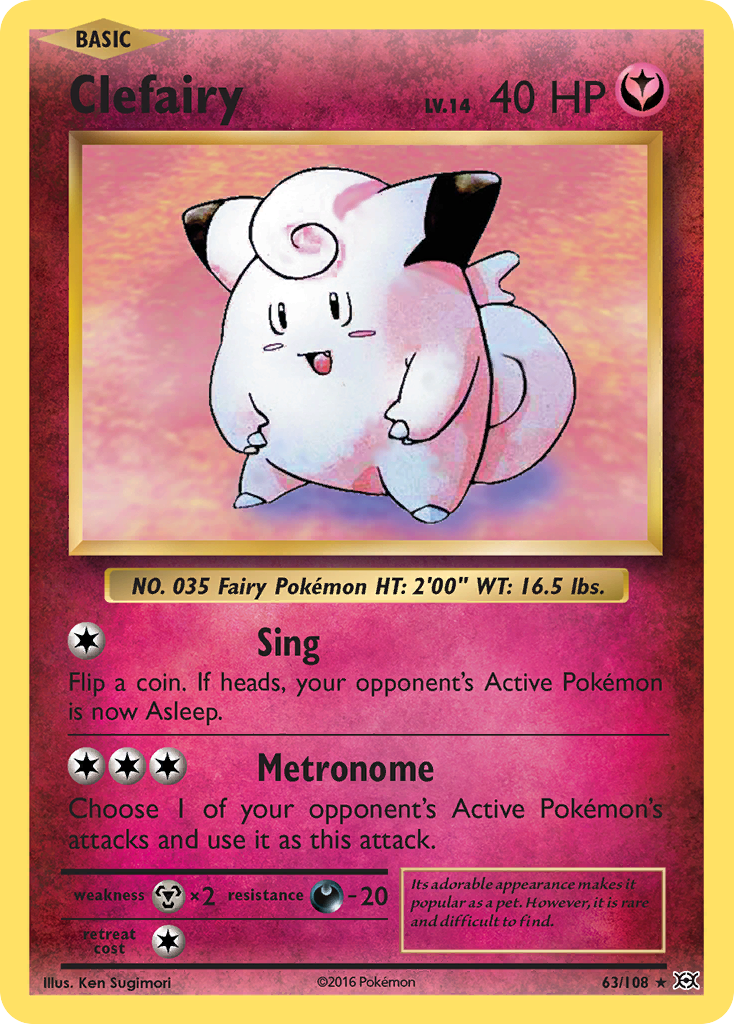 Clefairy (63/108) [XY: Evolutions] | L.A. Mood Comics and Games