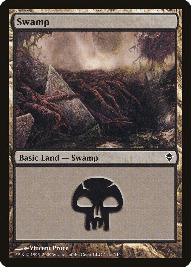 Swamp (241a) [Zendikar] | L.A. Mood Comics and Games